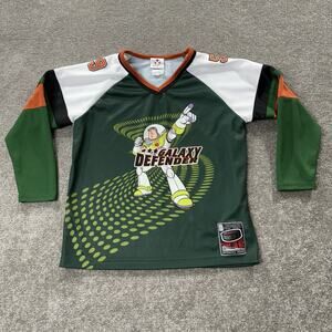 Disney Store Buzz Lightyear Galaxy Defender Jersey Kids L 10/12 Toy Story 95